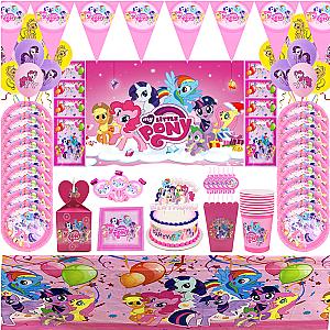 My Little Pony Cartoon Kids Birthday Party Supplies Set