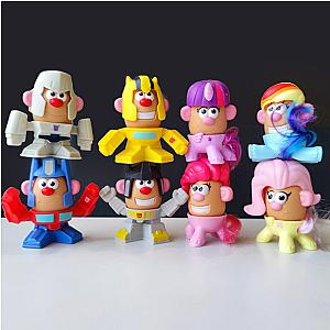 Mr Potato Cosplay My Little Pony Transformers Action Figure Toys