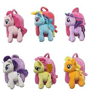 My Little Pony Series Cartoon Children Plush School Bag