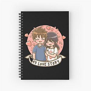 my love story anime Spiral Notebook