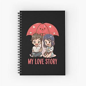 my love story anime Spiral Notebook