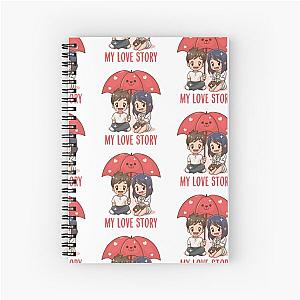 my love story anime Spiral Notebook