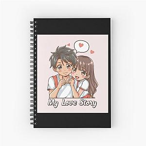 my love story anime Spiral Notebook