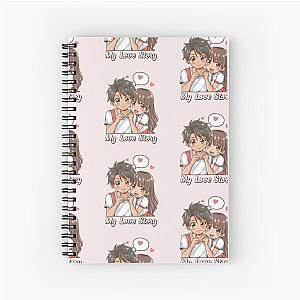 my love story anime Spiral Notebook