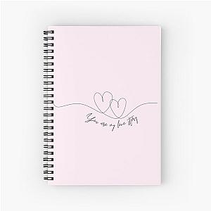 You are my Love Story Hearts  Spiral Notebook