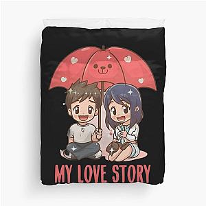 my love story anime Duvet Cover