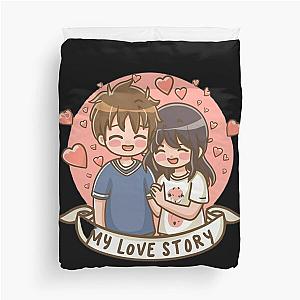 my love story anime Duvet Cover