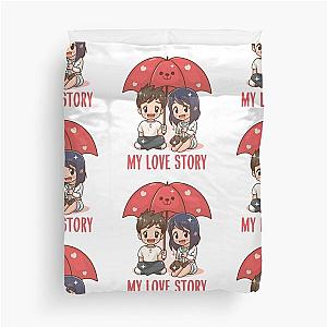 my love story anime Duvet Cover