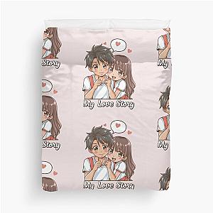 my love story anime Duvet Cover