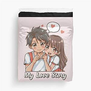 my love story anime Duvet Cover