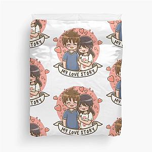 my love story anime Duvet Cover