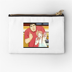 Rinko and Takeo  My Love Story Zipper Pouches