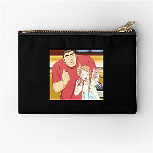 Rinko and Takeo  My Love Story Zipper Pouches