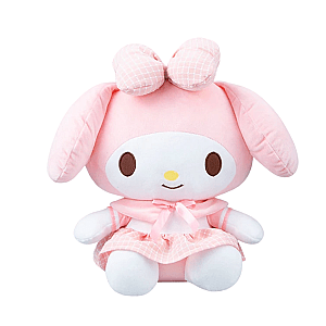 32cm Pink My Melody Pink Dress Bunny Sitting Stuffed Toy Plush