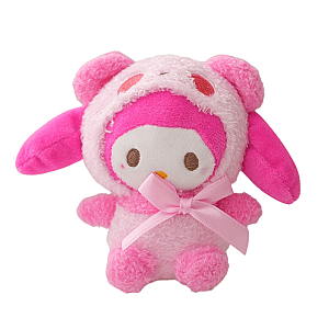 10cm Pink My Melody 10 pcs Bear Cosplay Pink Ribbon Plush