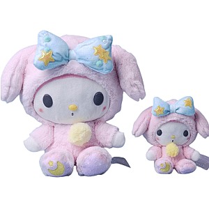 15-23cm Pink My Melody Bunny Cloth Sitting Toy Plush