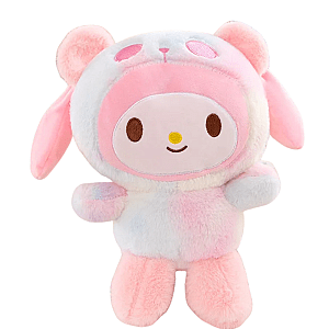 20CM Pink My Melody Bear Cosplay Stuffed Toy Plush