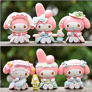 Sanrio My Melody Anime Decorative Ornament Model Pink Dolls