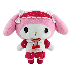 25cm My Melody Cartoon Bunny Wearing Dress Stuffed Animal Plush