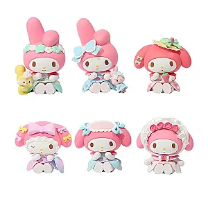 My Melody Tea Party Desktop Collectible Model Action Figures Toy