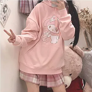 Sanrio Cute My Melody Fall and Winter Padded and Thickened Cartoon Hoodies