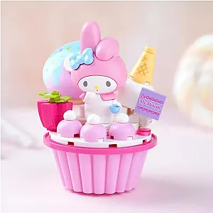 Sanrio My Melody Cake Cup Building Blocks Toy Ornaments