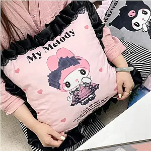 Cute Anime Sanrio My Melody Stuffed Plush Doll Cartoon Pillow Blanket Sofa Seat Cushion