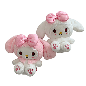 25cm Pink White My Melody Cartoon Bunny Bid Ears Plush