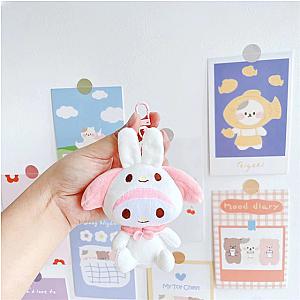 My Melody Pink Rabbit Doll Animal Cosplay Keychain