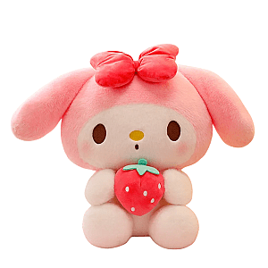 40-60cm Pink White My Melody Strawberry Cartoon Bunny Stuffed Toy Plush