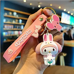 My Melody Cartoon Doll Bag Backpack Keychains