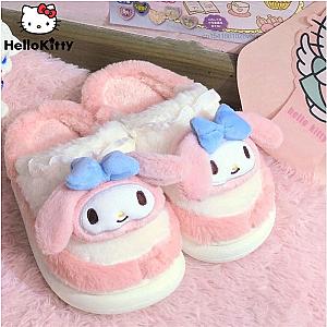 My Melody Plush Home Slippers