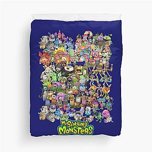 Singing Monsters Group Photo Duvet Cover