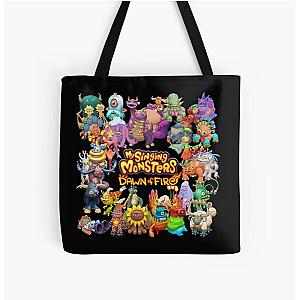 My Singing Monsters Fire All Over Print Tote Bag