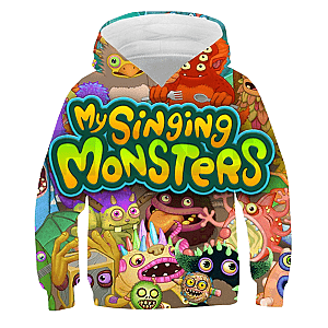 My Singing Monsters Characters 3D Print Pullover Hoodie