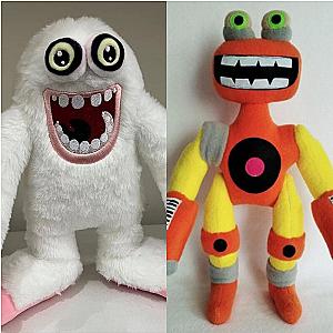 30cm White Red Set 2pcs Mammott Rare Wubbox My Singing Monsters Plush