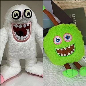 30cm White Green Mammott Furcorn My Singing Monsters Plush