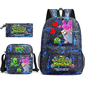 My Sing Monsters 3pcs Set Pen Bag Single Shoulder Bag Backpack