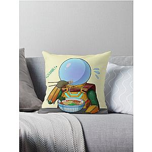 Mysterio Enjoys(?) Some Ramen Throw Pillow