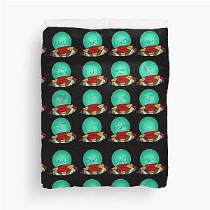 The Many Faces of Mysterio Duvet Cover