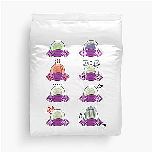 Shades of Mysterio Duvet Cover