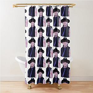 Dominik in a hat - Dominik Mysterio Shower Curtain