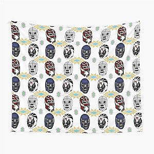 Masks of Legends - El Santo Mil Mascaras Blue Demon Rey Mysterio Tapestry