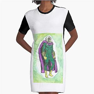 Mysterio Watercolor Graphic T-Shirt Dress