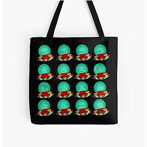 The Many Faces of Mysterio All Over Print Tote Bag