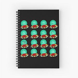 The Many Faces of Mysterio Spiral Notebook