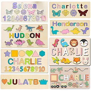 Personalized Name Puzzle Customized Educational Wooden Puzzle Toys