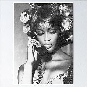 Naomi Campbell On Phone Poster