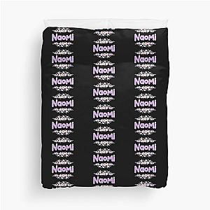 Purple Flower Naomi Name Label Duvet Cover