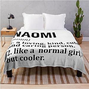 Naomi Name Definition Throw Blanket